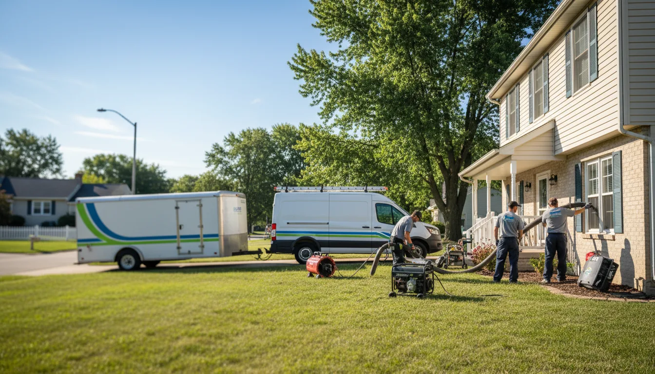Flooded Basement Restoration And Cleanup With Repair in Seatonville, IL near me